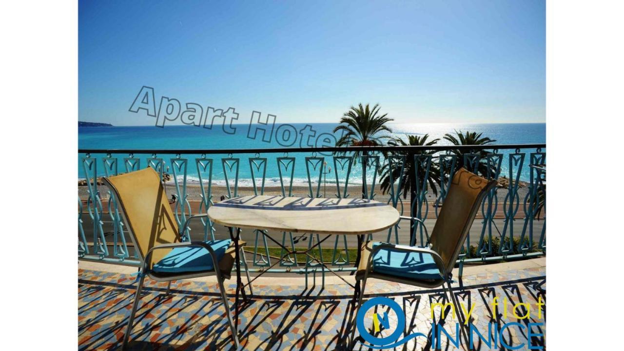 ApartHotel Riviera - Promenade des anglais - 1 Bedroom AC apartement - Amazing Sea View - Large terrasse - Balcon Vague Bleue Nice Buitenkant foto